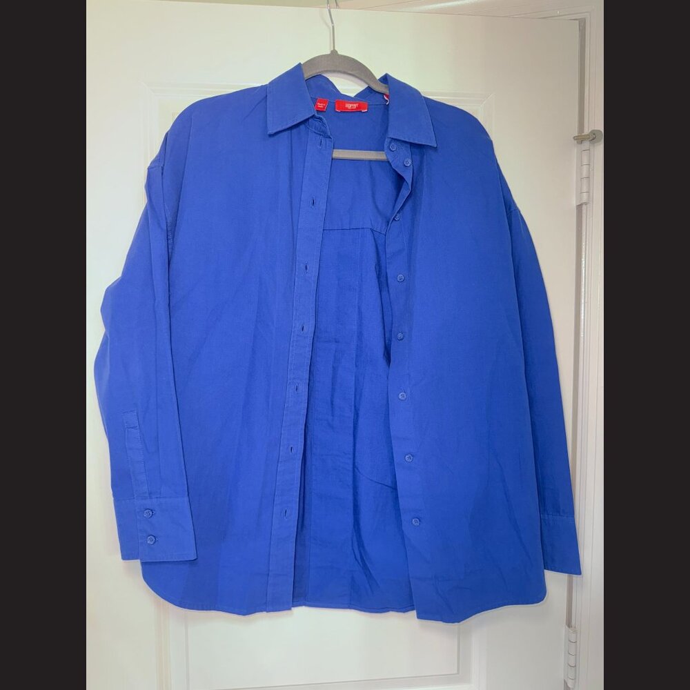 Esprit Blue Button-Down Shirt Size XS